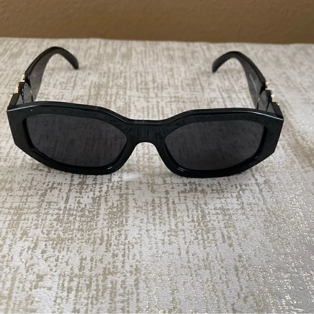 Mosanana Black Tracer Rectangle Sunglasses. New in Box (NIB).